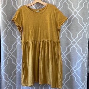 Preowned mustard yellow dress size L